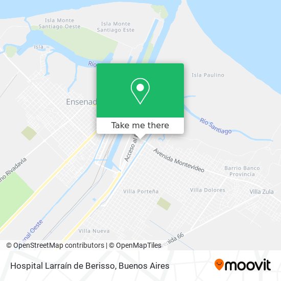Hospital Larraín de Berisso map