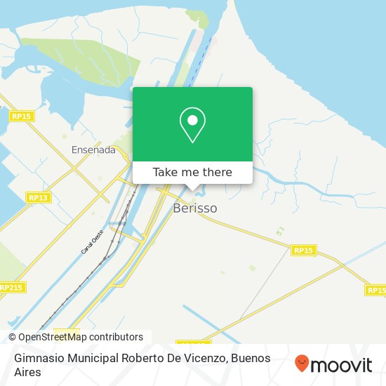 Mapa de Gimnasio Municipal Roberto De Vicenzo