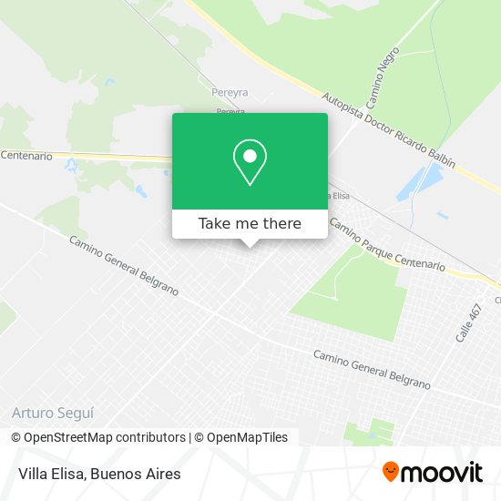Villa Elisa map
