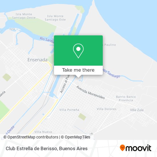 Club Estrella de Berisso map