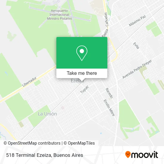 518 Terminal Ezeiza map