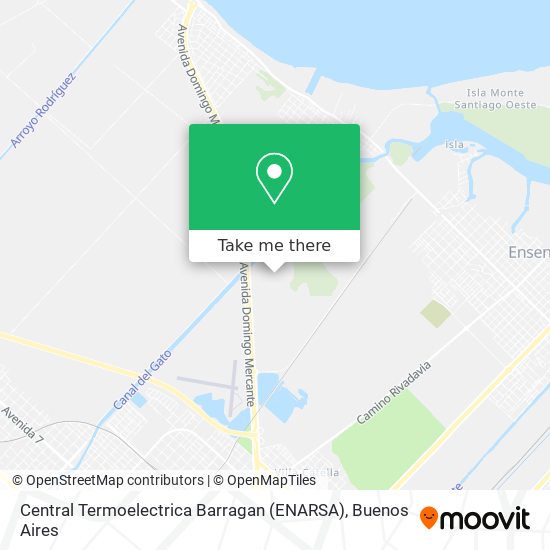 Central Termoelectrica Barragan (ENARSA) map
