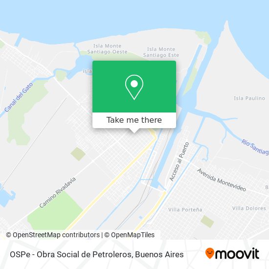 OSPe - Obra Social de Petroleros map