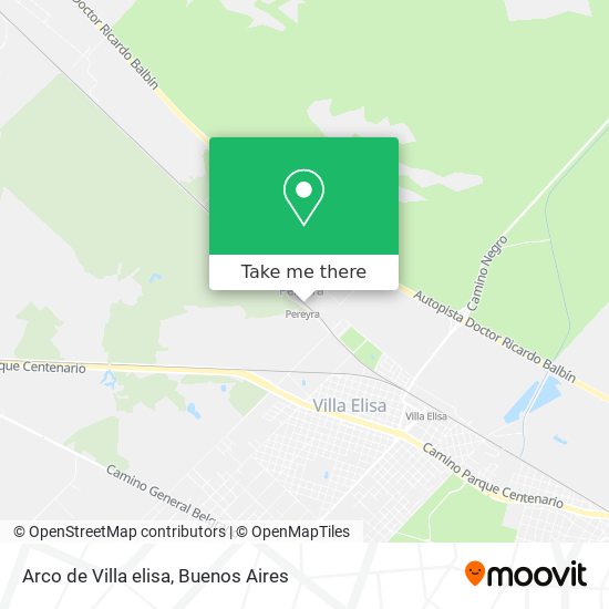Mapa de Arco de Villa elisa