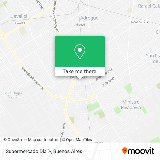 Supermercado Dia % map