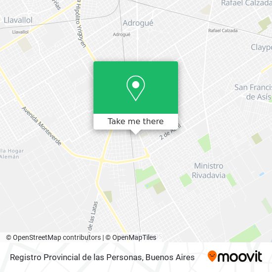 Registro Provincial de las Personas map