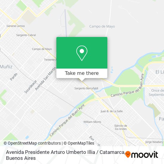 Avenida Presidente Arturo Umberto Illia / Catamarca map