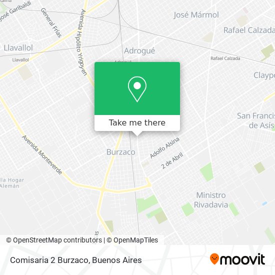 Mapa de Comisaria 2 Burzaco
