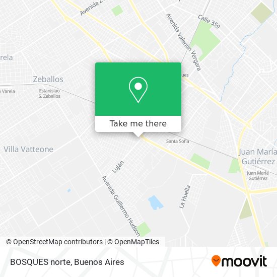 Mapa de BOSQUES norte