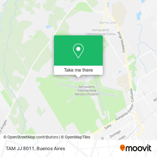 TAM JJ 8011 map