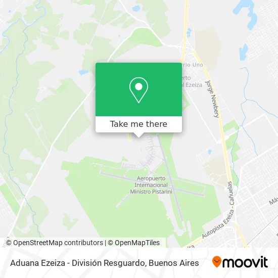 Mapa de Aduana Ezeiza - División Resguardo