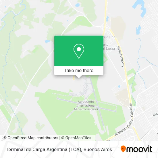 Terminal de Carga Argentina (TCA) map