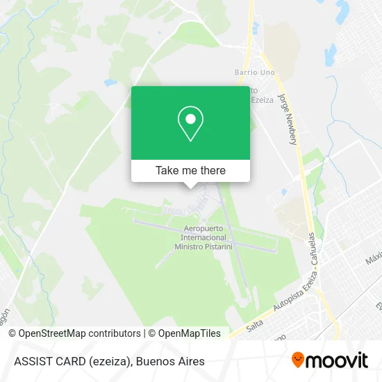 Mapa de ASSIST CARD (ezeiza)