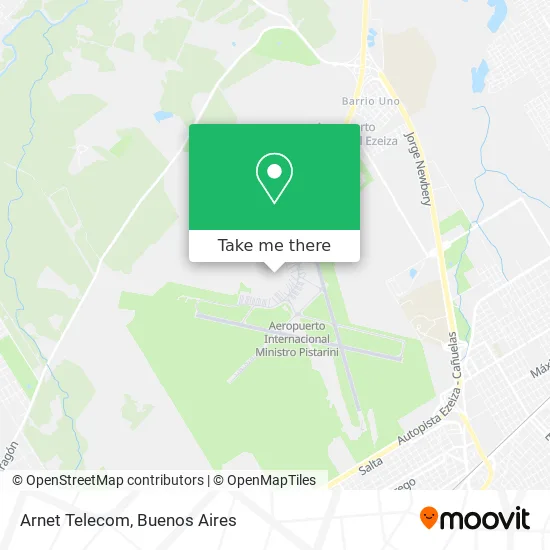 Mapa de Arnet Telecom