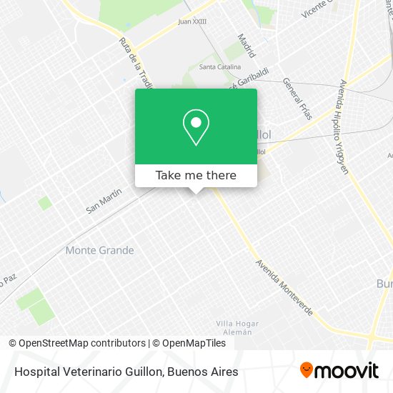 Hospital Veterinario Guillon map