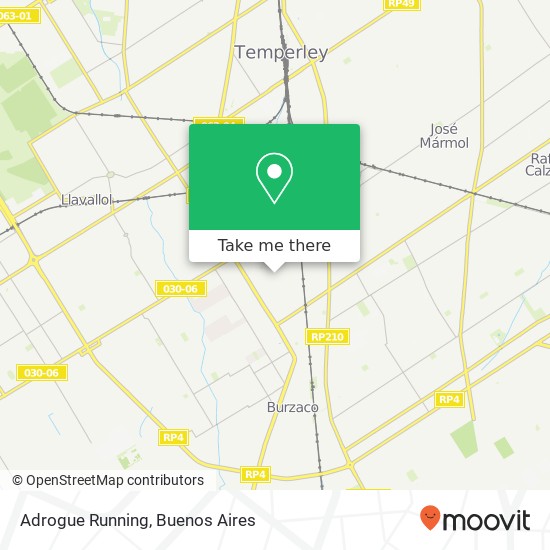 Mapa de Adrogue Running