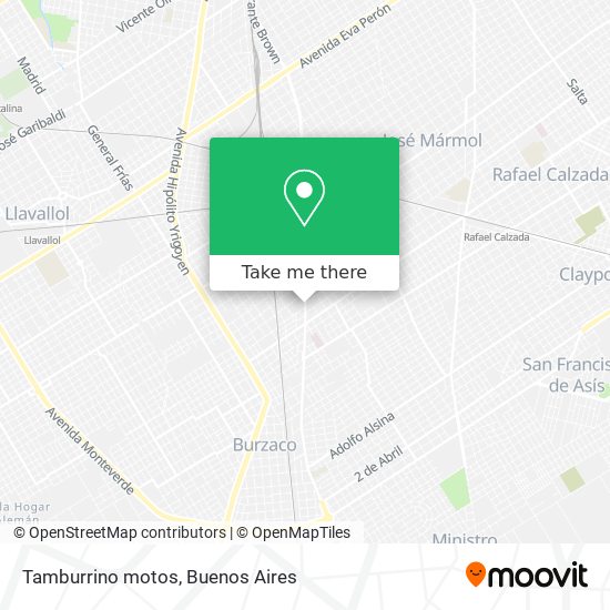 Tamburrino motos map