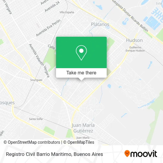Mapa de Registro Civil Barrio Maritimo