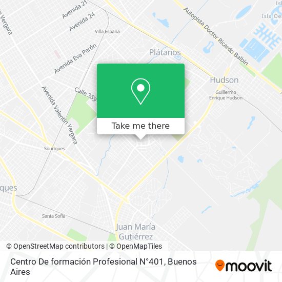 Centro De formación Profesional N°401 map
