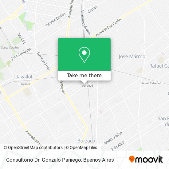 Consultorio Dr. Gonzalo Paniego map