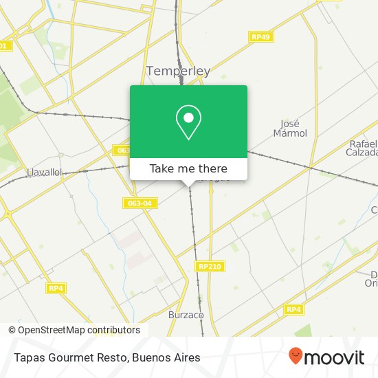 Tapas Gourmet Resto map