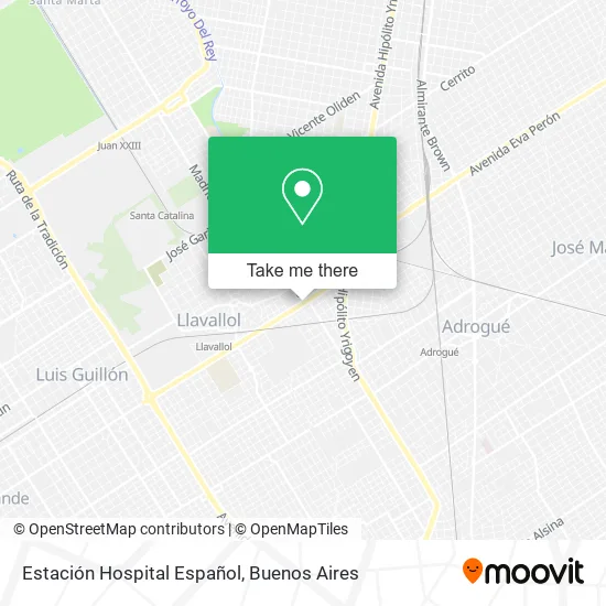 Mapa de Estación Hospital Español
