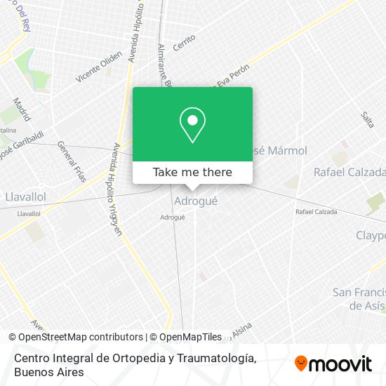 Centro Integral de Ortopedia y Traumatología map