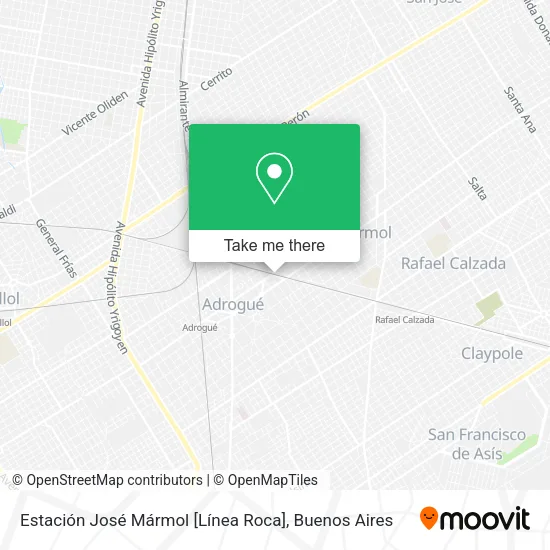 Mapa de Estación José Mármol [Línea Roca]