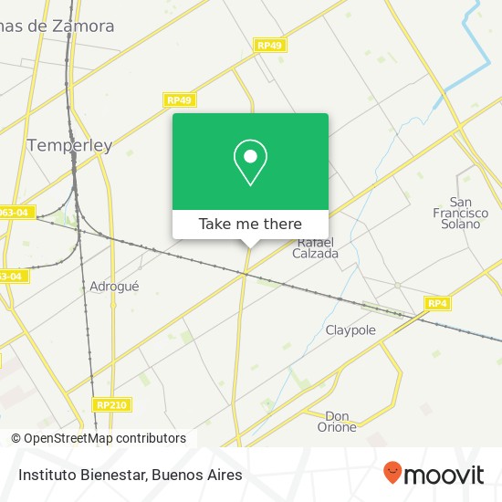 Instituto Bienestar map