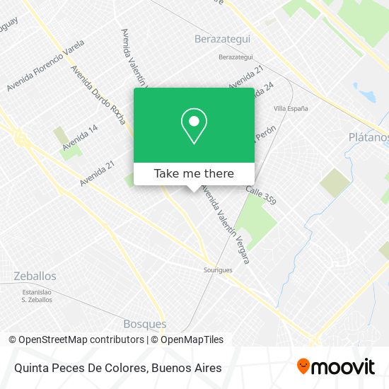 Quinta Peces De Colores map