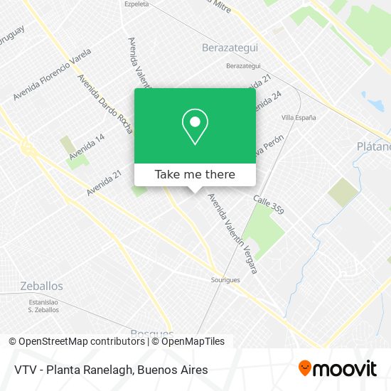VTV - Planta Ranelagh map