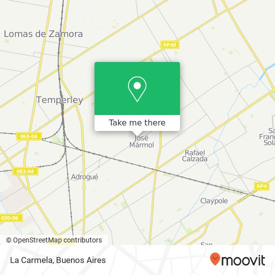 La Carmela map