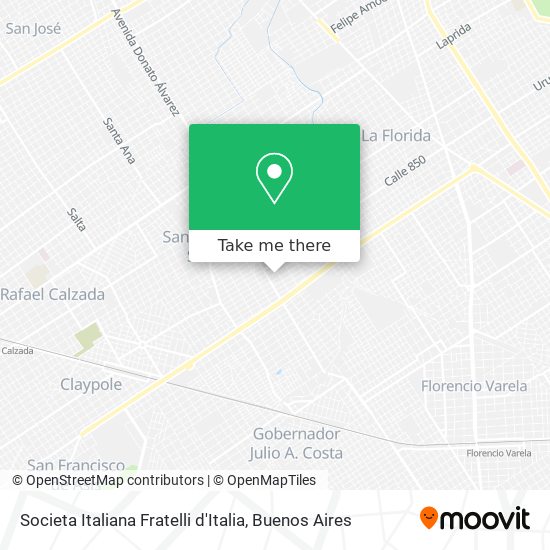 Societa Italiana Fratelli d'Italia map