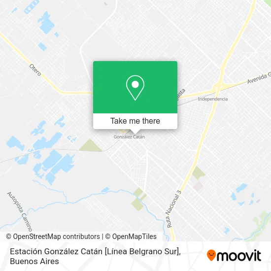 Mapa de Estación González Catán [Línea Belgrano Sur]