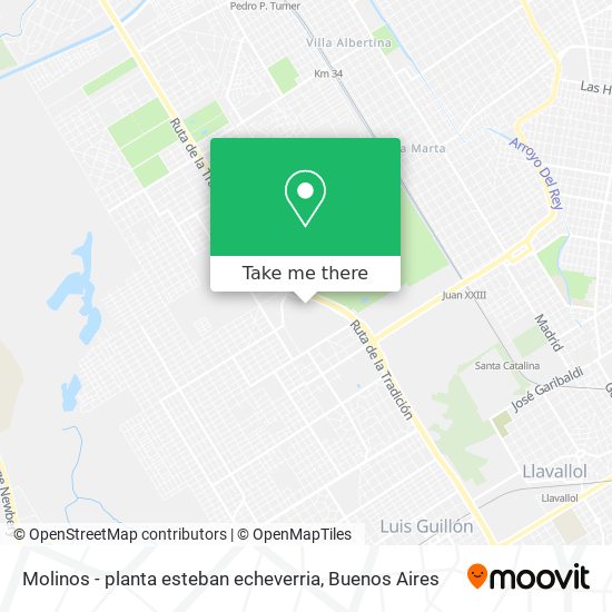 Molinos - planta esteban echeverria map