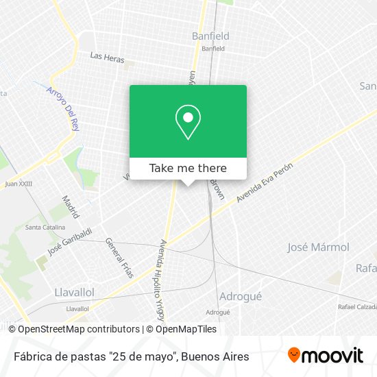 Fábrica de pastas "25 de mayo" map