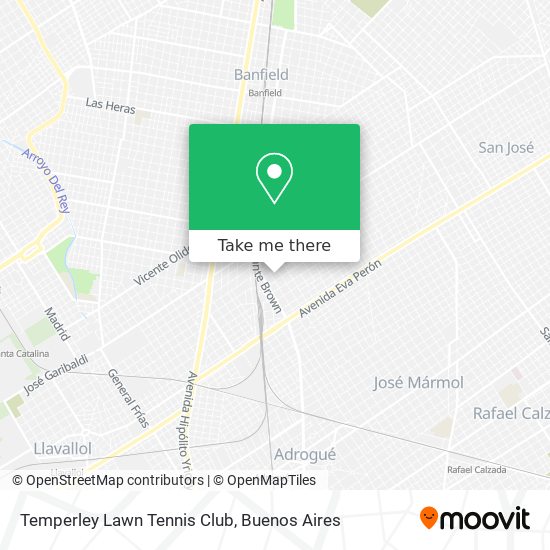 Temperley Lawn Tennis Club map