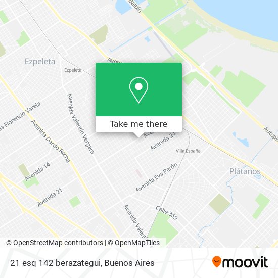 21 esq 142 berazategui map
