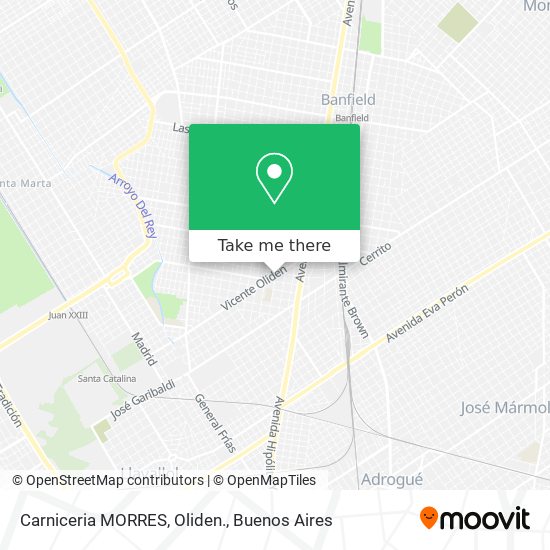 Carniceria MORRES, Oliden. map