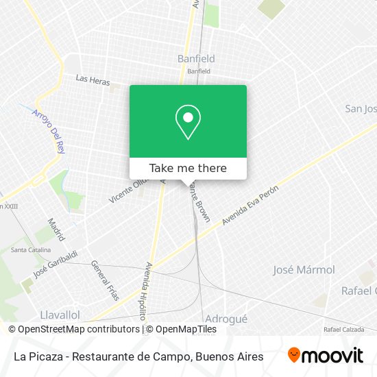 Mapa de La Picaza - Restaurante de Campo