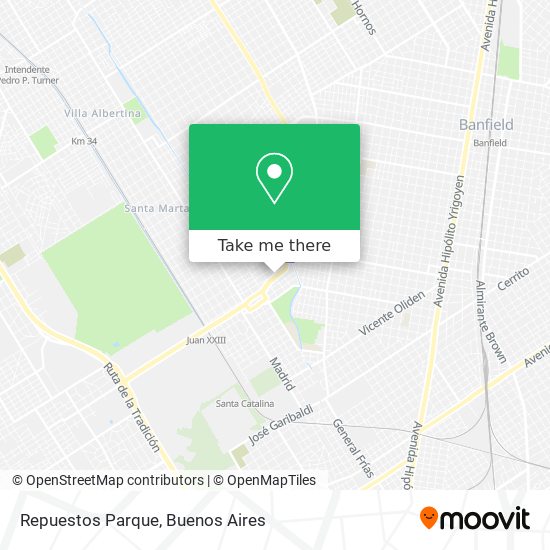 Mapa de Repuestos Parque