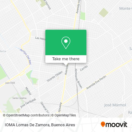 IOMA Lomas De Zamora map