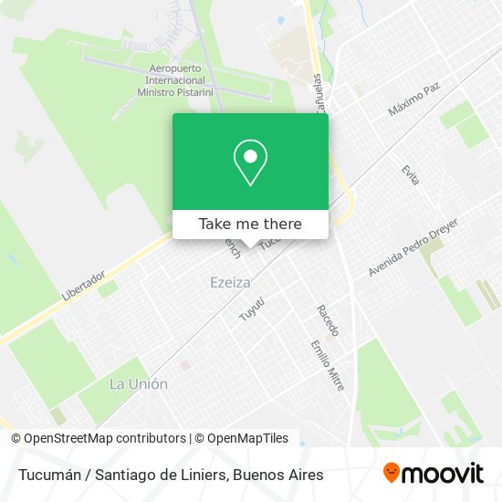 Tucumán / Santiago de Liniers map