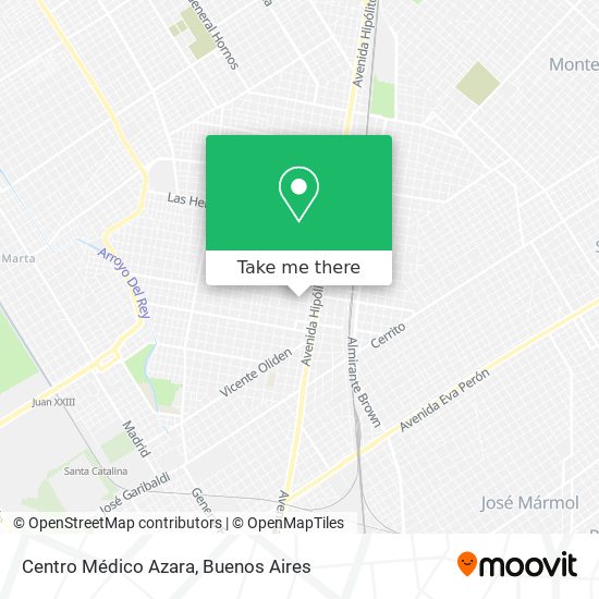 Mapa de Centro Médico Azara