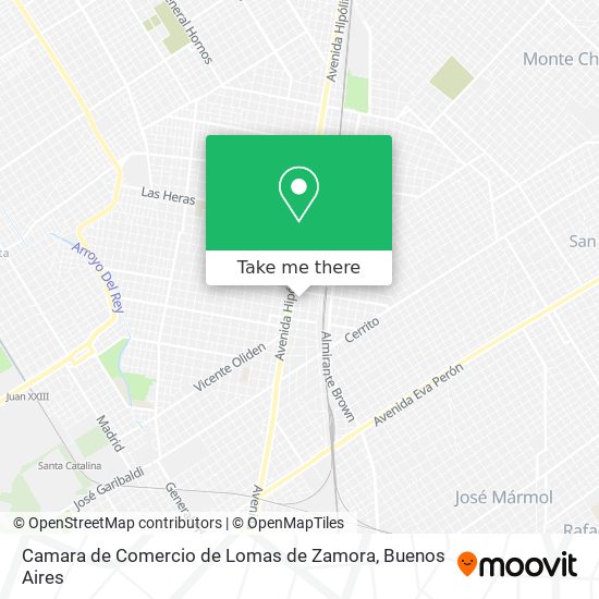 Camara de Comercio de Lomas de Zamora map