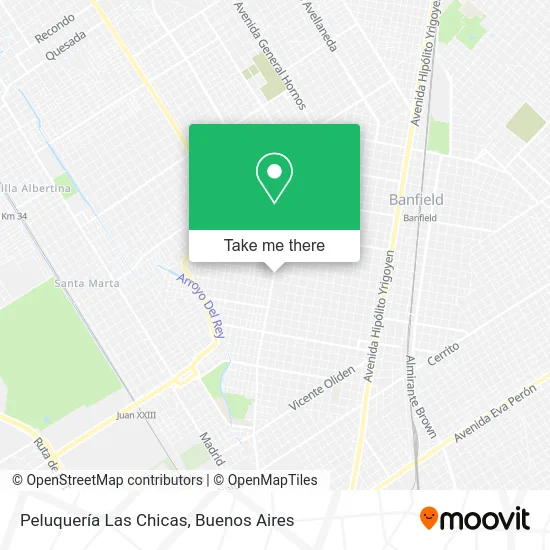 Peluquería Las Chicas map