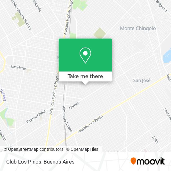 How to get to Club Los Pinos in Lomas De Zamora by Colectivo or Train?