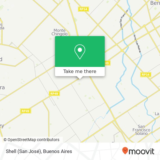 Shell (San José) map