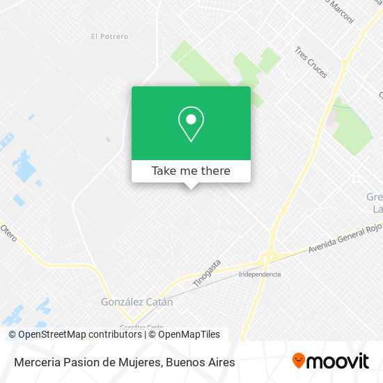 Merceria Pasion de Mujeres map