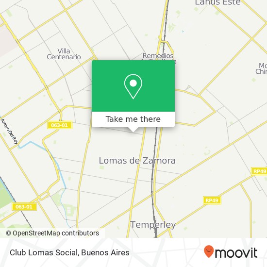 Mapa de Club Lomas Social